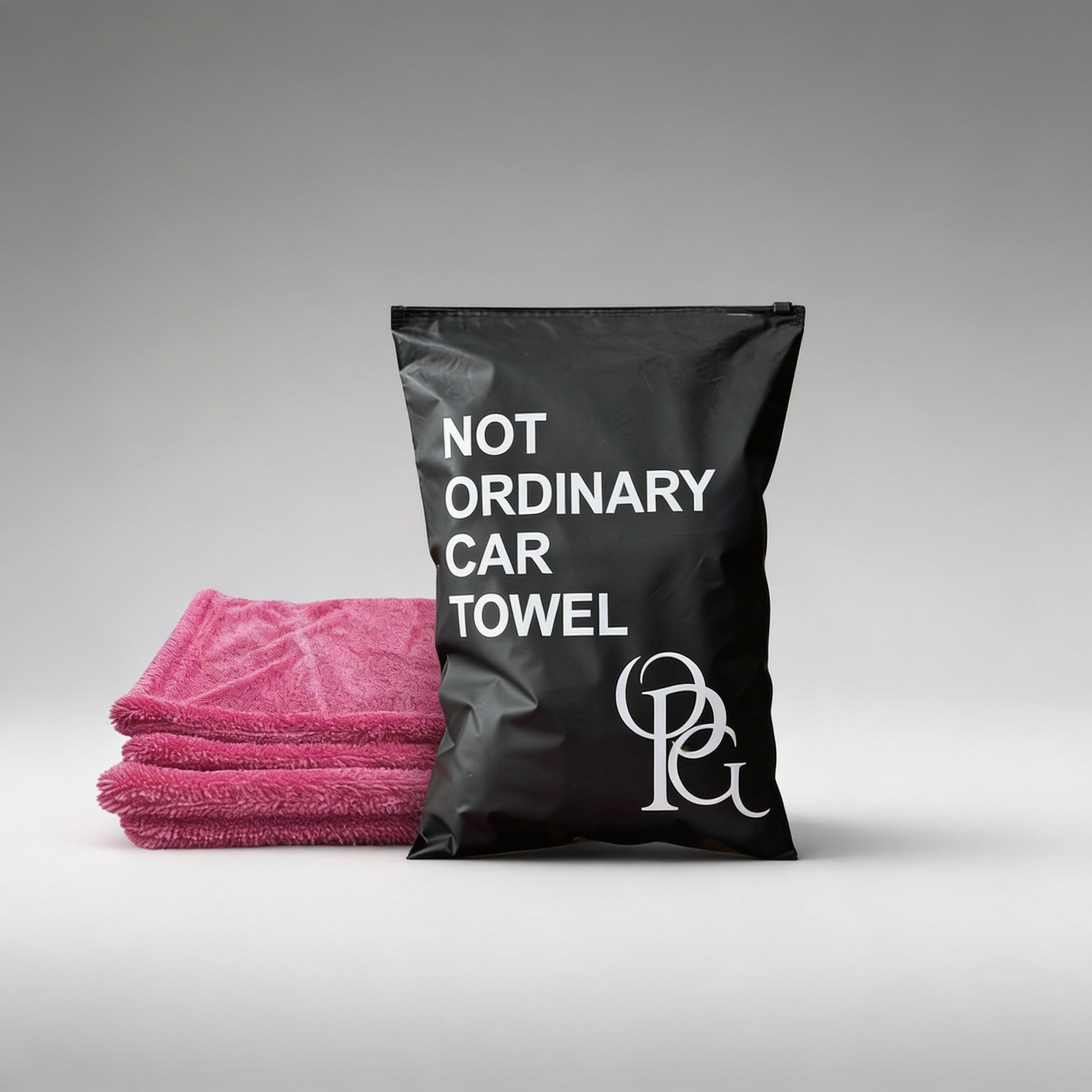 Луксозна розова микрофибърна кърпа за автомобил - not ordinary
