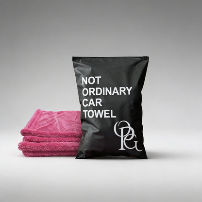Луксозна розова микрофибърна кърпа за автомобил - not ordinary