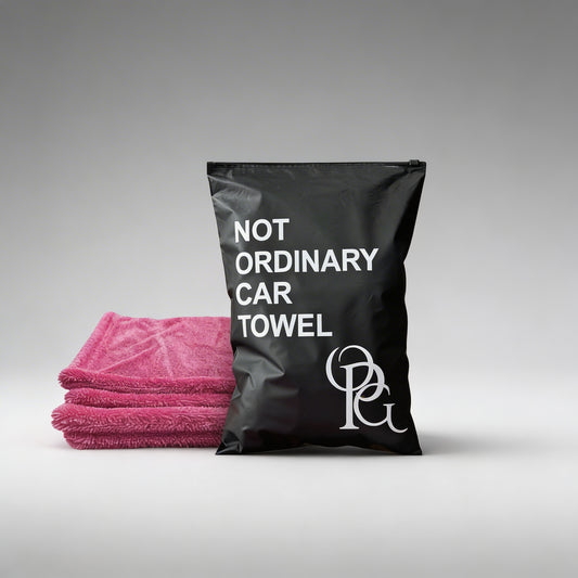 Луксозна розова микрофибърна кърпа за автомобил - not ordinary