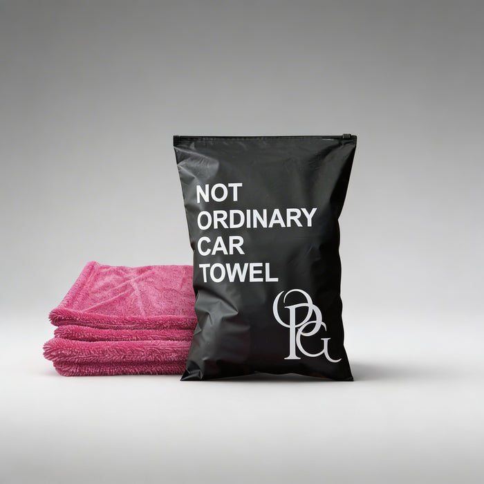 Луксозна розова микрофибърна кърпа за автомобил - not ordinary
